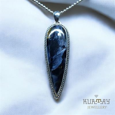 PIETERSITE GEMSTONE 925 STERLING SILVER PENDANT