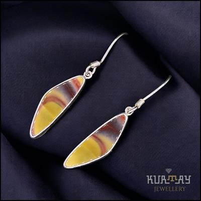 MOOKAITE JESPER GEMSTONE 925 STERLING SILVER EARRINGS