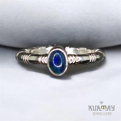 APATITE GEMSTONE 925 STERLING SILVER RING