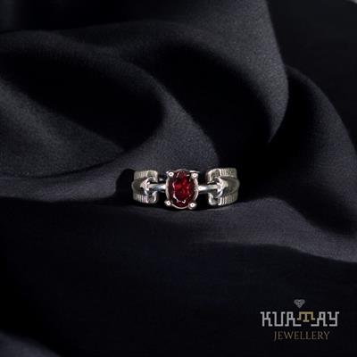 GARNET GEMSTONE 925 STERLING SILVER RING
