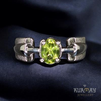 PERIDOT GEMSTONE 925 STERLING SILVER RING