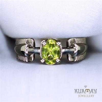 PERIDOT GEMSTONE 925 STERLING SILVER RING