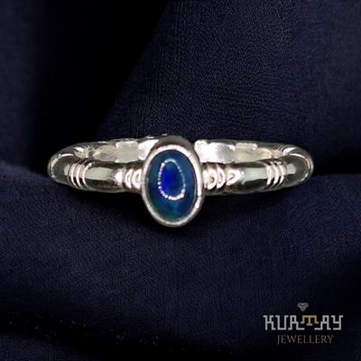 APATITE GEMSTONE 925 STERLING SILVER RING