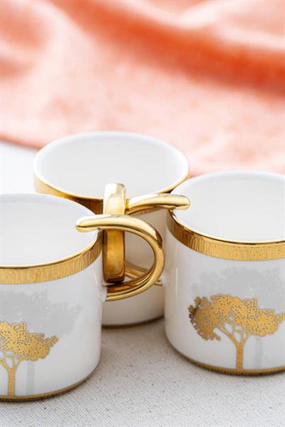 Hadeon Gold 6 Kişilik Kahve Fincanı Takımı