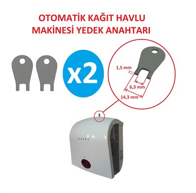 CAR Otomatik Kağıt Havlu Dispanseri Yedek Anahtarı - 2 Adet