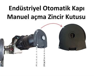 Endüstriyel Otomatik Kapı - Manuel Açma Zincir Kutusu