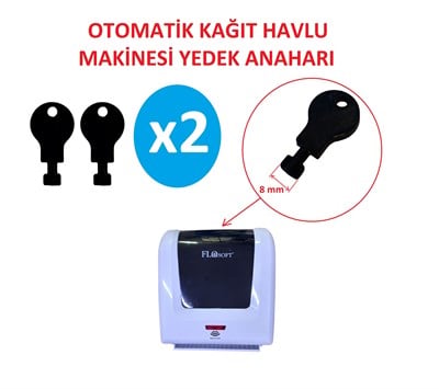 FLO-2 Otomatik Kağıt Havlu Dispanseri Yedek Anahtarı - 2 Adet