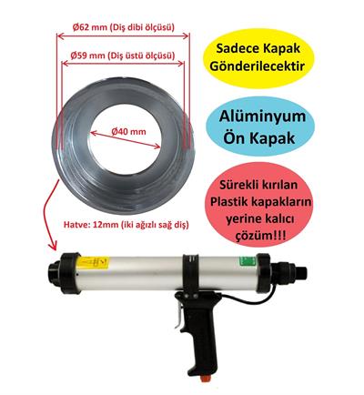 Havalı Silikon Tabancası Alüminyum Ön Kapak