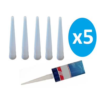 Silikon Mastik Kartuş Ucu - 5 Adet