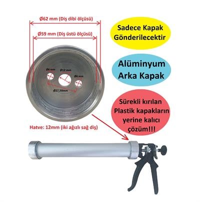 Sosis Silikon Tabancası Alüminyum Arka Kapak