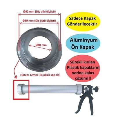 Sosis Silikon Tabancası Alüminyum Ön Kapak