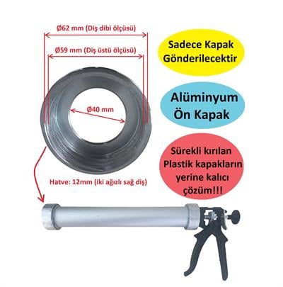 Sosis Silikon Tabancası Alüminyum Ön Kapak