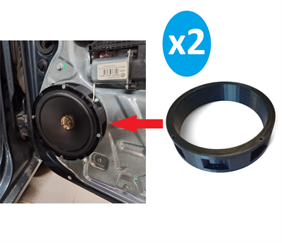 Wolkswagen Polo Pioneer Hoparlör Montaj Adaptörü 165mm 2 Adet