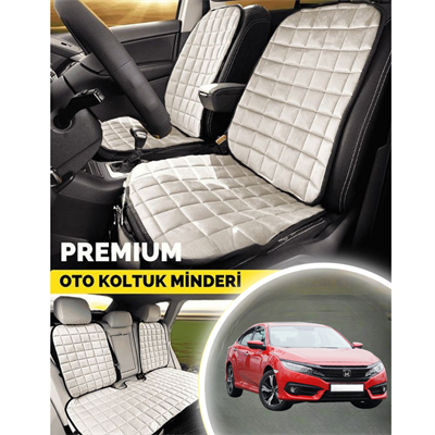 Honda FC5 Koltuk Minder Ortopedik Cepli Araç ve Kılıf Seti–Tam Uyumlu,Bej Renk,Konforlu Tasarım