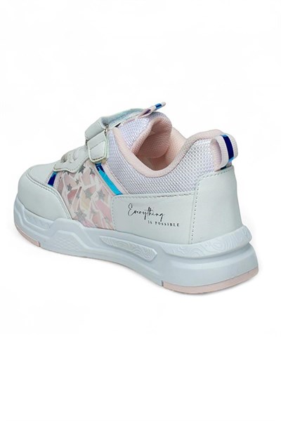 Celira Als Beyaz Pembe Cilt Kız Çocuk Sneaker Spor Ayakkabı