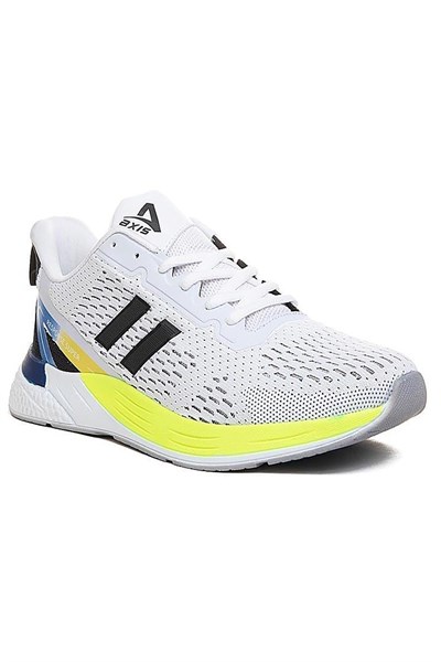 Celira Axs Beyaz Sarı Triko Erkek Sneaker Spor Ayakkabı