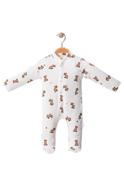 Celira Beyaz Tulum Köpekli Patikli 3 Ay,6 Ay,9 Ay Unisex