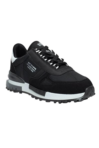 Celira Bld Siyah Paraşüt Erkek Sneakers Spor Aykkabı 8089