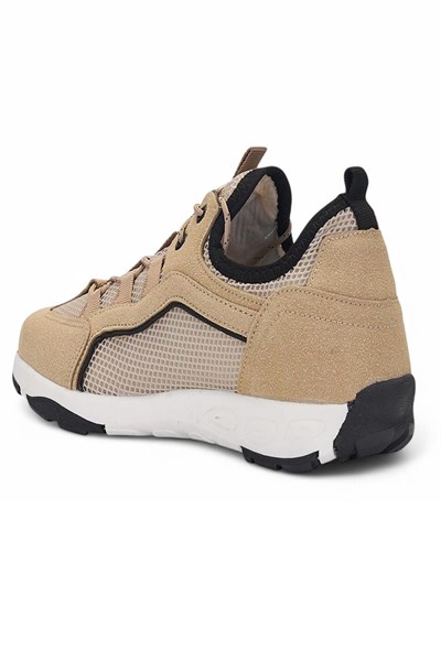 Celira Glc Bej Erkek Fileli Sneaker Spor Ayakkabı