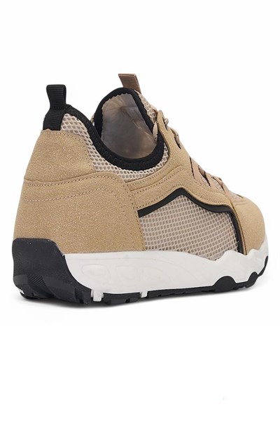 Celira Glc Bej Erkek Fileli Sneaker Spor Ayakkabı