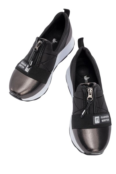 Celira Platin Rahat Fermuarlı Kadın Spor Ayakkabı