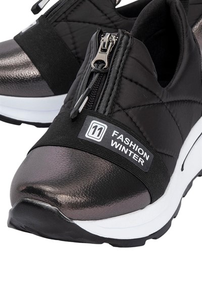 Celira Platin Rahat Fermuarlı Kadın Spor Ayakkabı