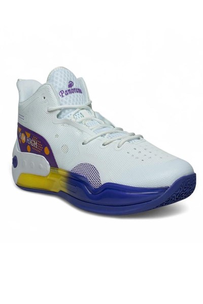 Celira Pnr Beyaz Mor Triko Erkek Basket Spor Ayakkabı