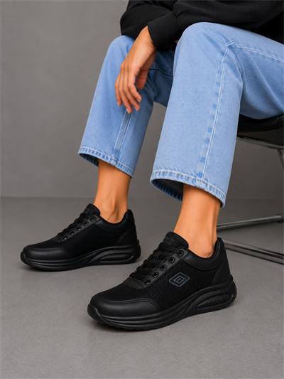 Celira Prl Siyah Anorak Kadın Sneaker Spor Ayakkabı 724