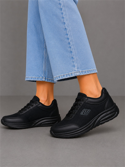 Celira Prl Siyah Anorak Kadın Sneaker Spor Ayakkabı 724
