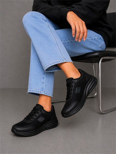 Celira Prl Siyah Anorak Kadın Sneaker Spor Ayakkabı 724