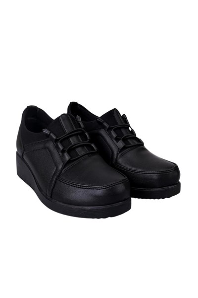 Celira Siyah Günlük Rahat Taban Anne Ayakkabı HS00321