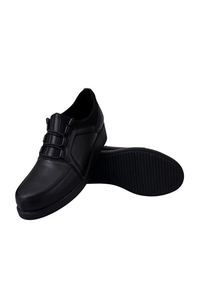 Celira Siyah Günlük Rahat Taban Anne Ayakkabı HS00321
