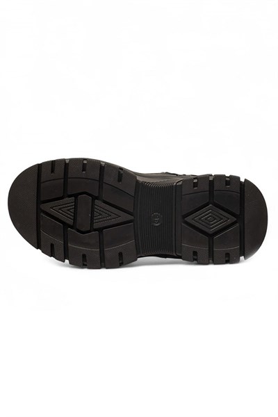 Celira Siyah Kalın Taban Paraşüt Kürklü Kadın Bot NSB521