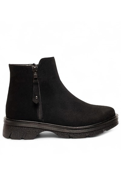 Celira Siyah Termal Astar Süet Kadın Bot & Bootie NSB940