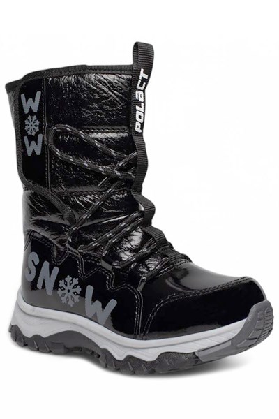 Celira Snw Siyah Suya Dayanıklı Kaymaz Kız Çocuk Kar Botu