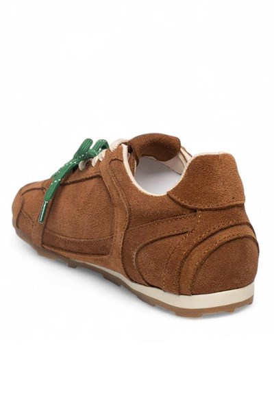 Celira Taba Hakiki Deri Süet Çift Bağcıklı Kadın Spor Ayakkabı