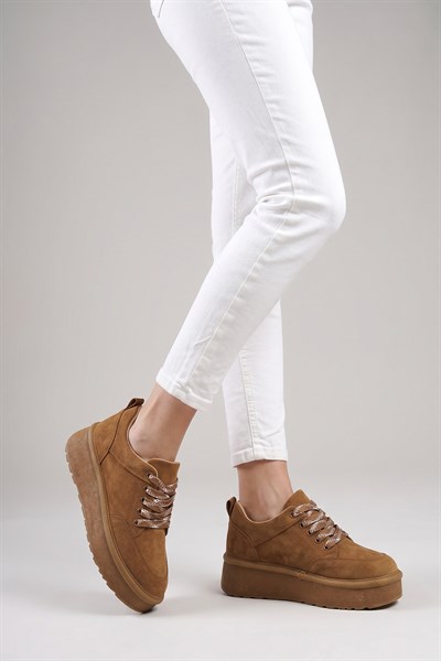 Celira Taba Süet Bağcıklı Kadın Bot NSB520