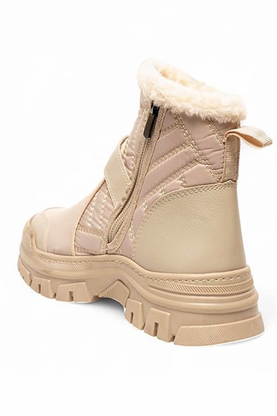 Celira Ten Kalın Taban Paraşüt Kürklü Kadın Bot NSB521