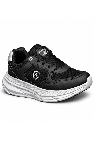 Celira Tmp Siyah Beyaz File Cilt Kadın Sneakers Spor Ayakkabı