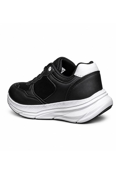 Celira Tmp Siyah Beyaz File Cilt Kadın Sneakers Spor Ayakkabı