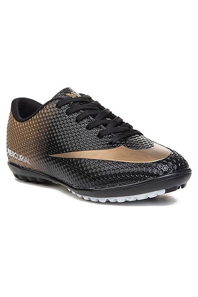 Celira Wlk Siyah Altın Halı Saha Erkek Futbol Ayakkabı