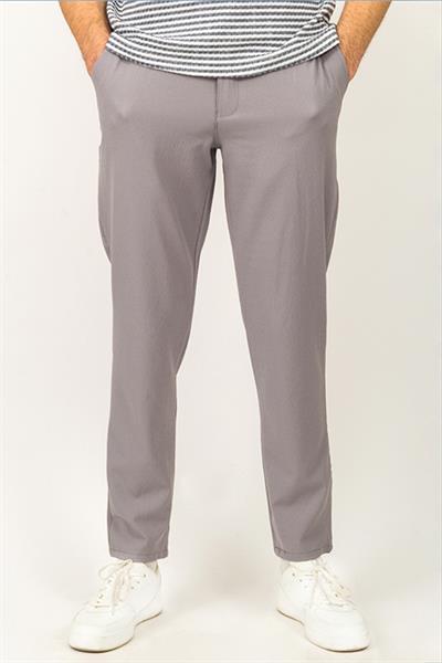 APTPRESTIGE Koyu Gri Beli Lastikli Bağcıklı Jogger Pantolon