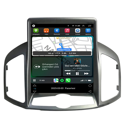 CHEVROLET CAPTIVA GRI UYUMLU TESLA 6/128 ANDROID MULTİMEDYA (2011-13)