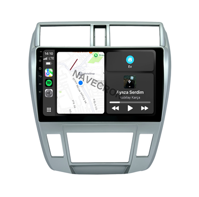 HONDA CITY DİJİTAL AC 8/128 GRİ UYUMLU ANDROID MULTİMEDYA (2009-12)