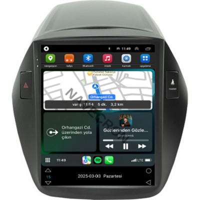 HYUNDAI IX35 UYUMLU TESLA 2/32 ANDROID MULTİMEDYA