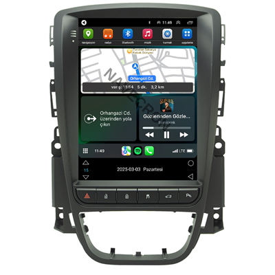 OPEL ASTRA J UYUMLU TESLA 4/64 ANDROID MULTİMEDYA