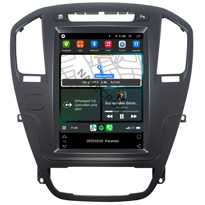 OPEL INSIGNIA SİYAH RENK UYUMLU TESLA 4/64 ANDROID MULTİMEDYA (2009-12)