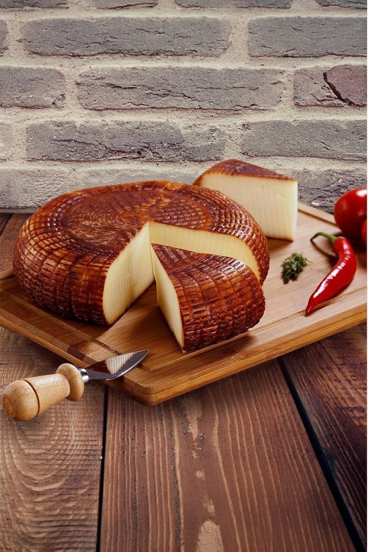 İsli Çerkez Peyniri 400 gr – Geleneksel Doğal Füme Peynir