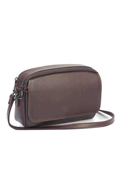 Hakiki Deri Kadın Çapraz Omuz Çantası YC012078DRL