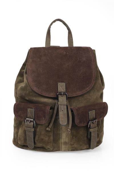 Hakiki Deri Süet Kadın Sırt Çantası YC041947DSU